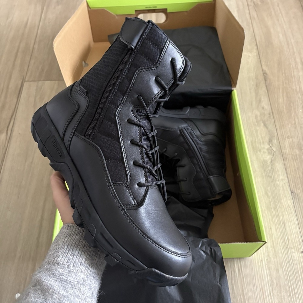 Blauer Rift 8-Inch Tactical Combat Military Waterproof Boot Men 13 Black Leather